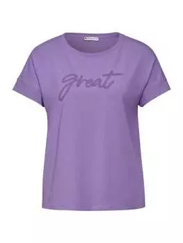 Футболка Street One T-Shirt, цвет bellflower lilac