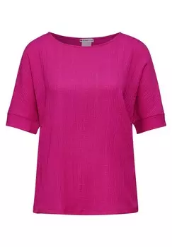 Футболка STREET ONE, тёмно-розовый