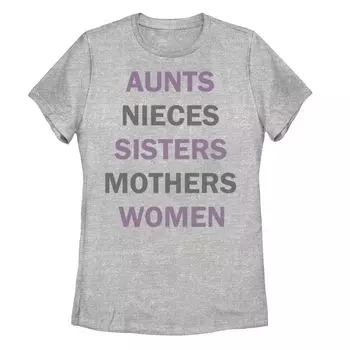 Футболка Strong Women Of The Family Word Stack для юниоров Licensed Character