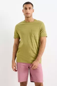 Футболка структурированная C&A, зеленый