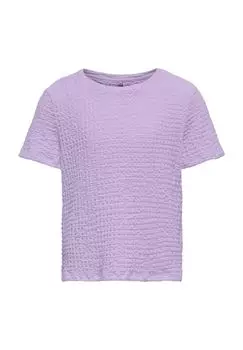 Футболка структурированная детская ONLY, цвет Pastel Lila