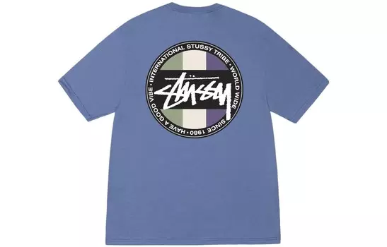 Футболка Stssy Classic Dot с графическим принтом Stussy, хаки