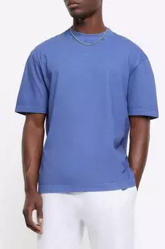 Футболка Studio стандартного кроя River Island, синий