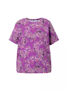 Футболка Studio Untold Shirt, цвет dunkelmagenta