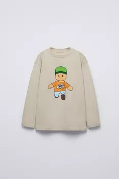 Футболка stumble guys ZARA, песочный
