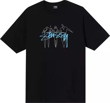 Футболка Stussy 3 People Tee 'Black', черный