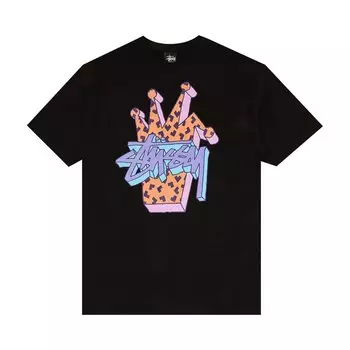 Футболка Stussy 3D Crown 'Black', черный