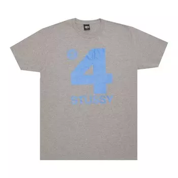 Футболка Stussy 4 Stussy 'Grey', серый