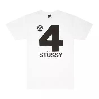 Футболка Stussy 4 Stussy 'White', белый