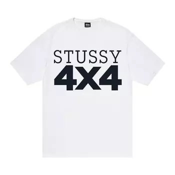 Футболка Stussy 4X4 Tee 'White', белый