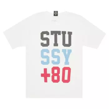 Футболка Stussy +80 'White', белый