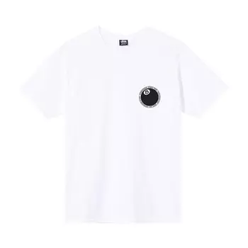 Футболка Stussy 8 Ball Dot Tee 'White', белый