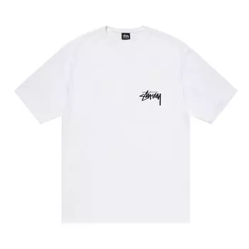 Футболка Stussy 8 Ball Fade Tee 'White', белый