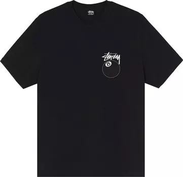 Футболка Stussy 8 Ball Pigment Dyed Tee 'Black', черный
