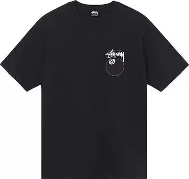 Футболка Stussy 8 Ball Pigment Dyed Tee 'Black', черный