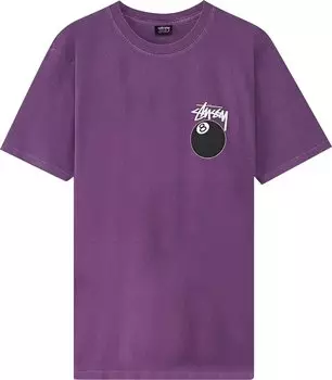 Футболка Stussy 8 Ball Pigment Dyed Tee 'Purple', фиолетовый