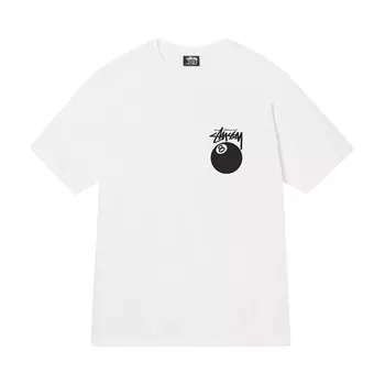 Футболка Stussy 8 Ball Tee 'White', белый