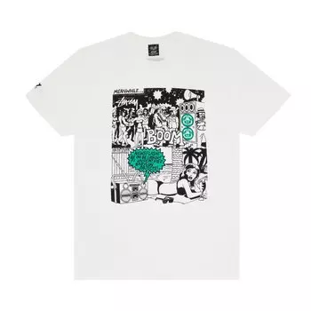Футболка Stussy Alakazam Babylon Objects 'White', белый