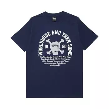 Футболка Stussy And Then Some 'Navy', синий