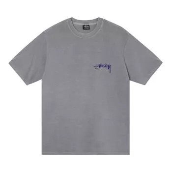Футболка Stussy Arachnid, окрашенная в пигмент, Серая