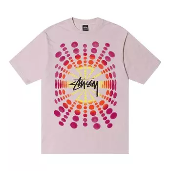 Футболка Stussy Atticus, окрашенная в пигмент, цвет Румяна