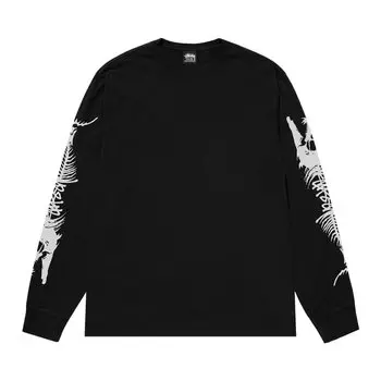 Футболка Stussy Barracuda Long-Sleeve Tee, черный