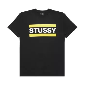 Футболка Stussy Bars, черная