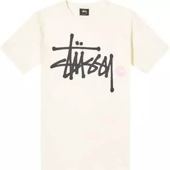 Футболка Stussy Basic Logo Pigment Dyed Tee 'Natural', загар