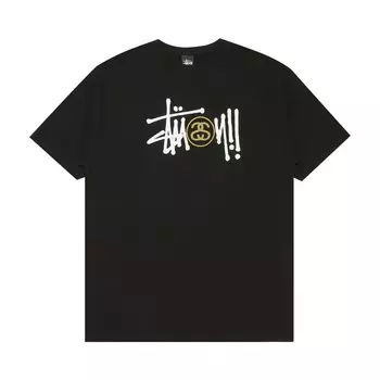 Футболка Stussy Basic Logo SS Stock, Черная