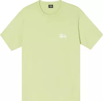 Футболка Stussy Basic Logo Tee 'Tea', зеленый