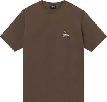 Футболка Stussy Basic Pigment Dyed Tee 'Coffee', коричневый