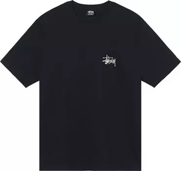 Футболка Stussy Basic Stussy Tee 'Black', черный