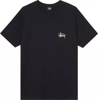 Футболка Stussy Basic Stussy Tee 'Black', черный