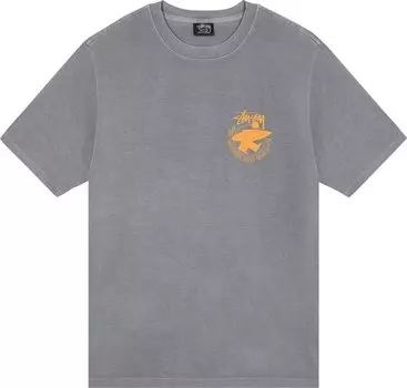 Футболка Stussy Beach Roots Pigment Dyed Tee 'Grey', серый