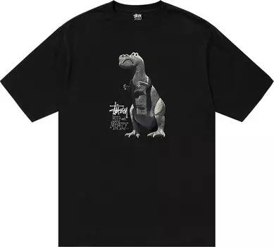 Футболка Stussy Big & Meaty Pigment Dyed Tee 'Black', черный