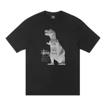 Футболка Stussy Big & Meaty Tee Pigment Dyed 'Black', черный
