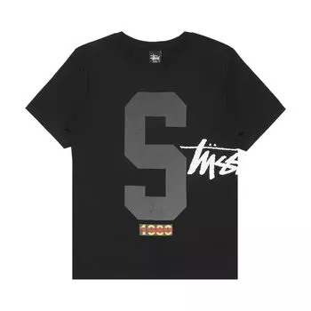 Футболка Stussy Big S 1980, черная