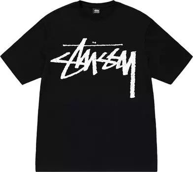 Футболка Stussy Big Stock Tee 'Black', черный