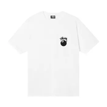Футболка Stussy Billiards Tee 'White', белый