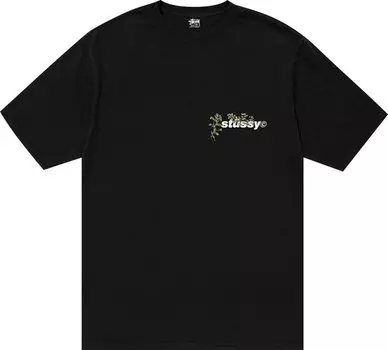 Футболка Stussy Bokay Pigment Dyed Tee 'Black', черный