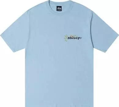 Футболка Stussy Bokay Pigment Dyed Tee 'Sky Blue', синий