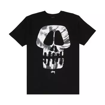 Футболка Stussy Brush Skull 'Black', черный