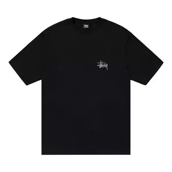 Футболка Stussy Built In USA Tee Pigment Dyed 'Black', черный