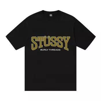 Футболка Stussy Burly Threads Tee, черный