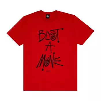 Футболка Stussy Bust A Move 'Red', красный
