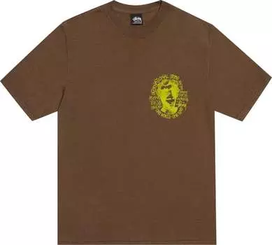 Футболка Stussy Camelot 'Brown', коричневый