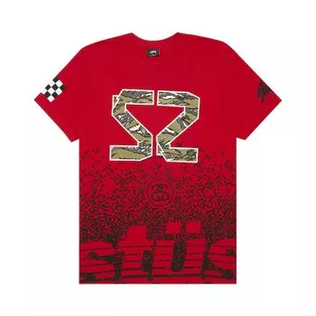Футболка Stussy Camo 35 Красная