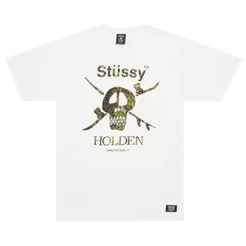 Футболка Stussy Camo Snow Skull 'White', белый