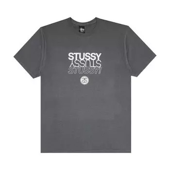 Футболка Stussy 'Charcoal', серый