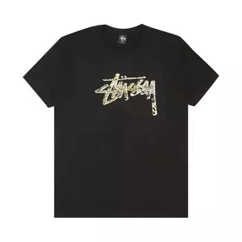 Футболка Stussy Cheetah Stock, черная